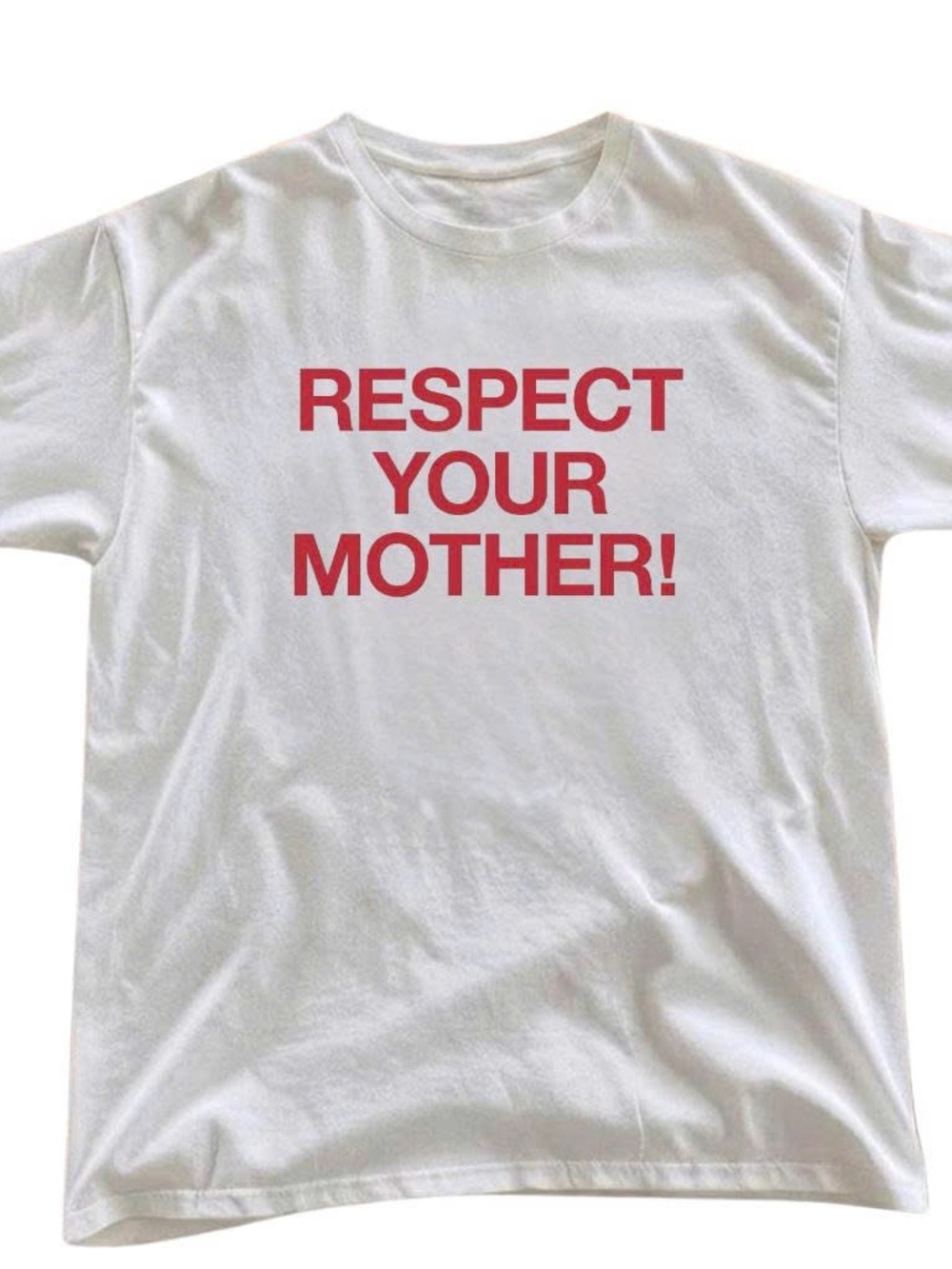 Gildan White "Respect Your Mother!" Graphic Tee
